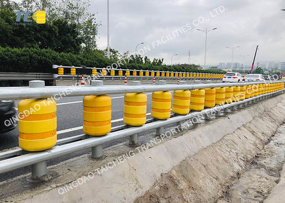 ซื้อ Hot Dipped Galvanized Rolling Guardrail Barrier with Beam 1 2 3 4 5pcs and Roller Material EVA PU Polyurethane Providing Road Safety Solutions online manufacture