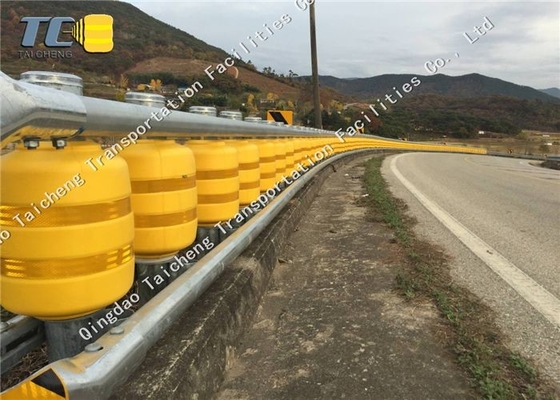 การจราจรบนถนนชนิดการเคลื่อนย้าย ความปลอดภัย ป้องกันการชน Eva Highway Safety Roller Guardrail