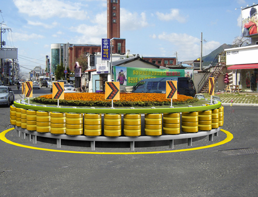 รั้วชนถนนทางหลวงแผ่น corrugated Eva Roller ป้องกันการชน รั้วชนถนนทางหลวง