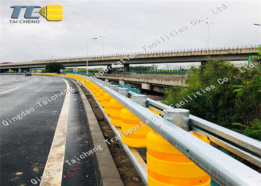 Good price รางลูกกลิ้งความปลอดภัยชุบสังกะสีระบบลูกกลิ้ง Pu Pu สีเหลืองกันสนิม ออนไลน์