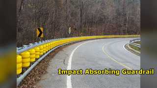ถนนที่ปลอดภัยยิ่งขึ้น Rolling Guardrail Barrier