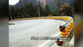 สิ่งกีดขวางลูกกลิ้งความปลอดภัยทางถนนปกป้องยานพาหนะ